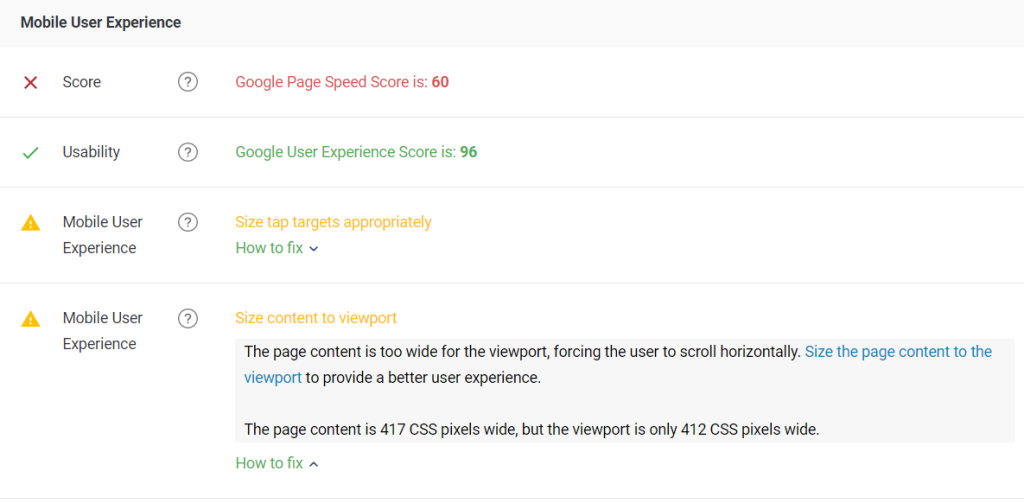 testing tools of google mobilegeddon 