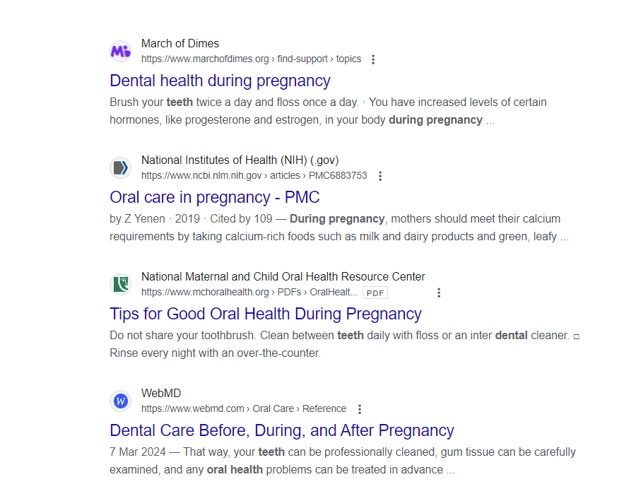 oral health during pregnancy 
