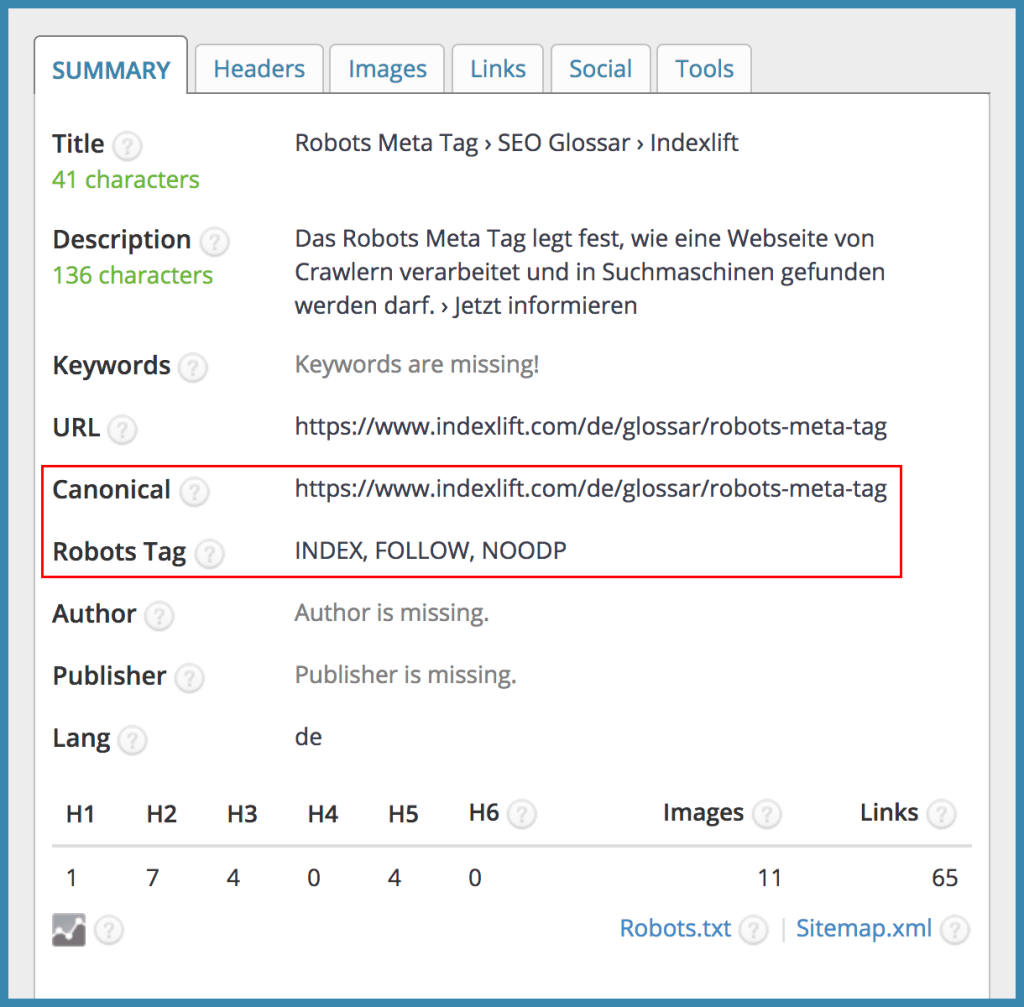 Technical Elements of SEO Audit