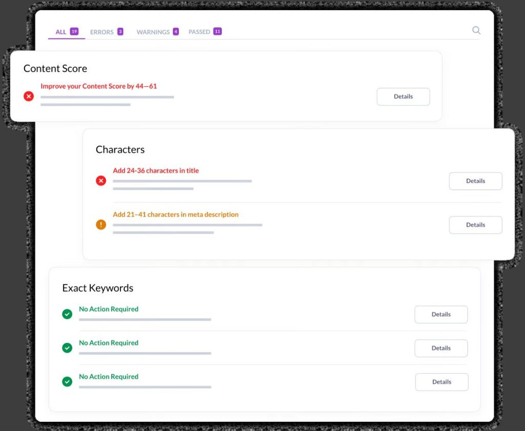 On-Page SEO Audit Key components