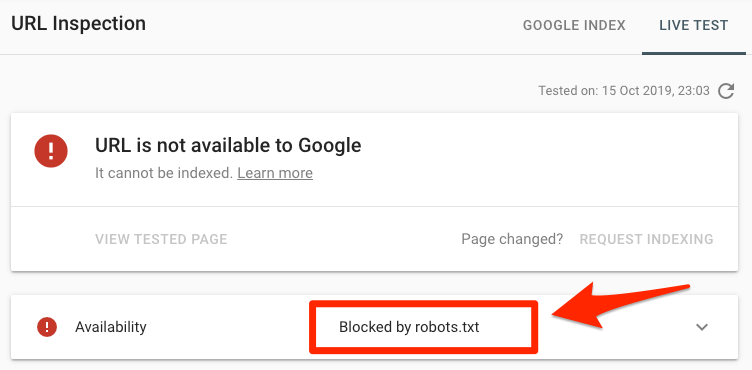 Blocked Resources in Robots.txt