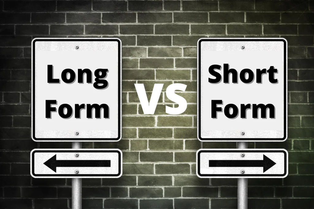 The Ultimate Comparison of Short-Form and Long-Form Content